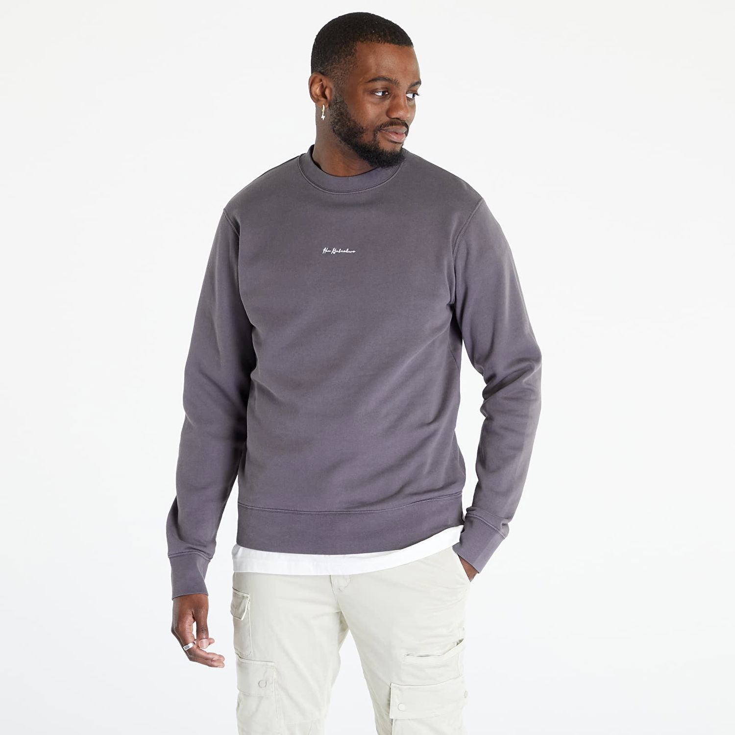 Sweatshirt Han Kjøbenhavn Casual Crewneck Grå | M-132070-108, 0
