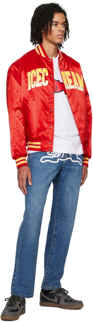 Bomberjakke BBC IceCream ICECREAM Embroidered Bomber Jacket Rød | IC23403, 3