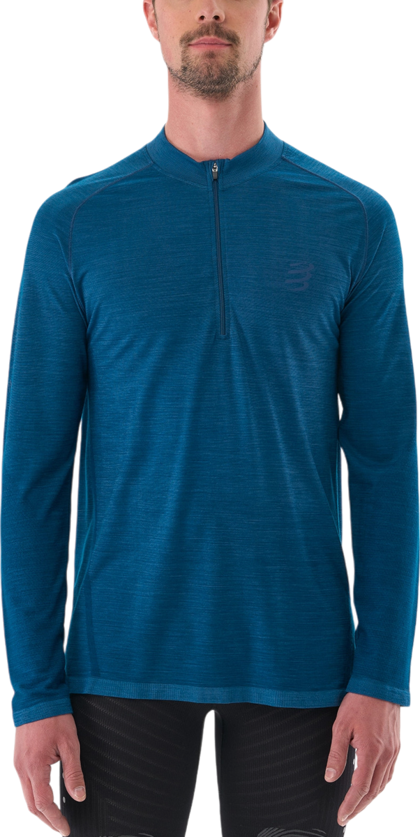 T-shirt Compressport Men's Long Sleeve Running T-Shirt Blå | atsm4885101l