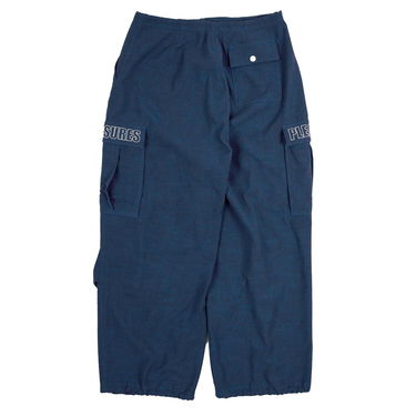 Cargo bukser Pleasures Visitors Wide Fit Cargo Pants Mørkeblå | P23F012-NAVY, 11