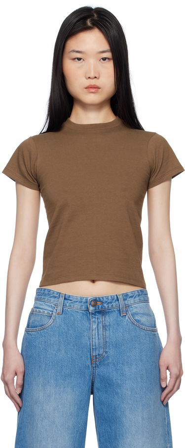 Crop top The Row The Row Tommy T-Shirt Brun | 7727-K603, 0