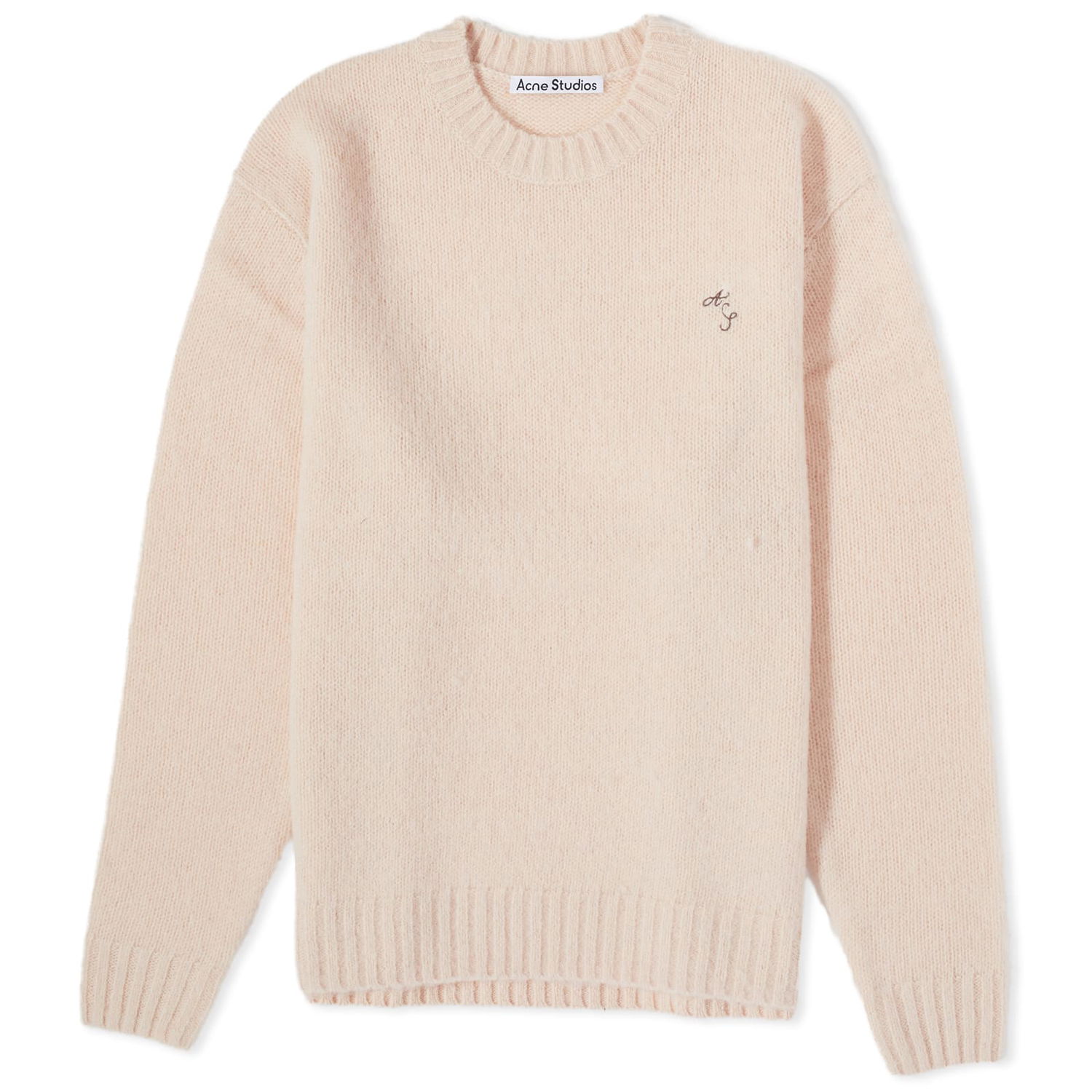 Sweater Acne Studios Kowy AS Shetland Crewneck Lyserød | B60298-AD5, 0