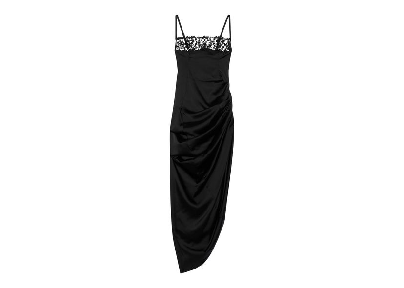 Kjole Jacquemus La Saudade Longue Brodée Dress Sort | 233DR073-1495-990