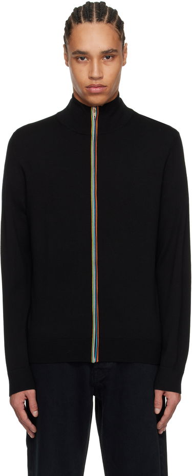 Sweater Paul Smith Paul Smith Signature Striped Zip Cardigan Sort | M1R-248Z-P02094-79, 0