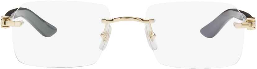 Solbriller Cartier Rectangular Glasses Sort | CT0453O-001