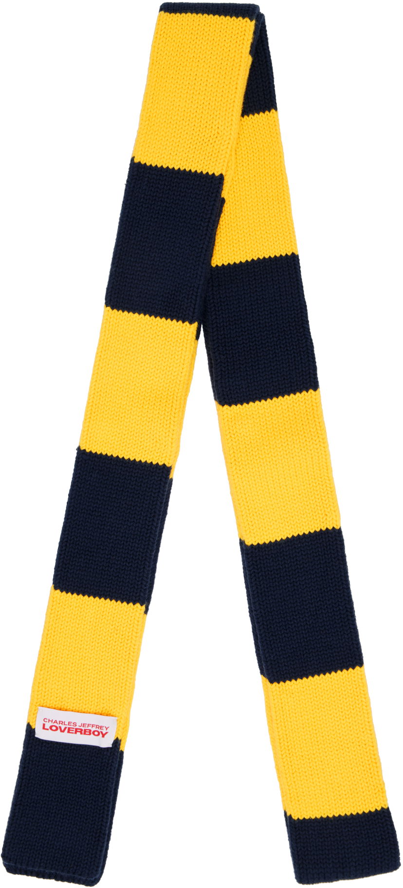 Tørklæde Charles Jeffrey Loverboy Charles Jeffrey LOVERBOY Knitted Striped Skinny Scarf Flerfarvet | 54140802