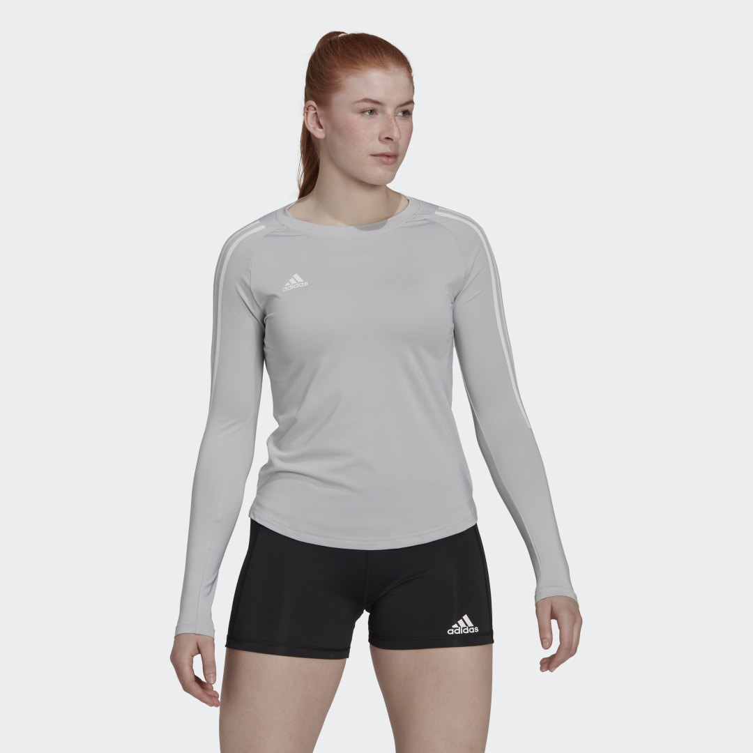 Jersey adidas Originals HILO Long Sleeve Grå | HR3715, 1
