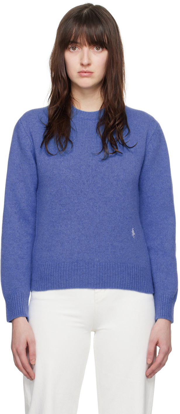 Sweater Sporty & Rich 'SRC' Sweater Mørkeblå | CRAW2388TA
