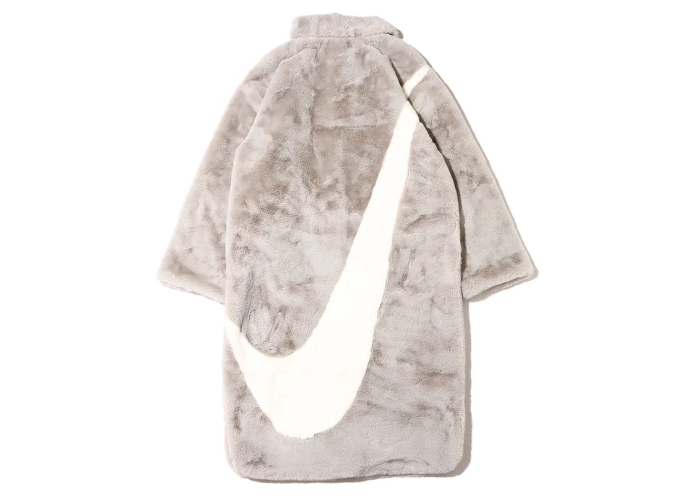 Jakke Nike Faux Fur Long Jacket W Beige | DQ6839-012, 0