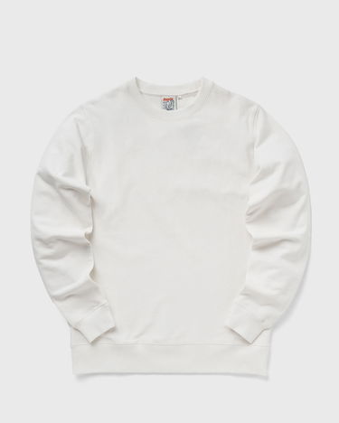 Sweatshirt BSTN Basic Ribbed Crewneck Sweatshirt Hvid | BEASTIN-PLAIN19-UND-30, 0