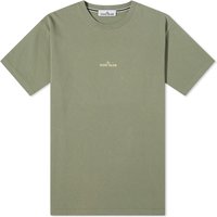 T-shirt Stone Island Camo One Badge Print T-Shirt Grøn | 80152RCE6-V0055, 1