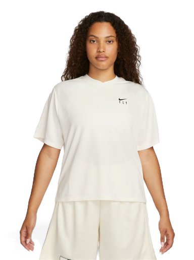 T-shirt Nike Dri-FIT Warmup Wmns Top Pale Ivory Hvid | FB7992-110