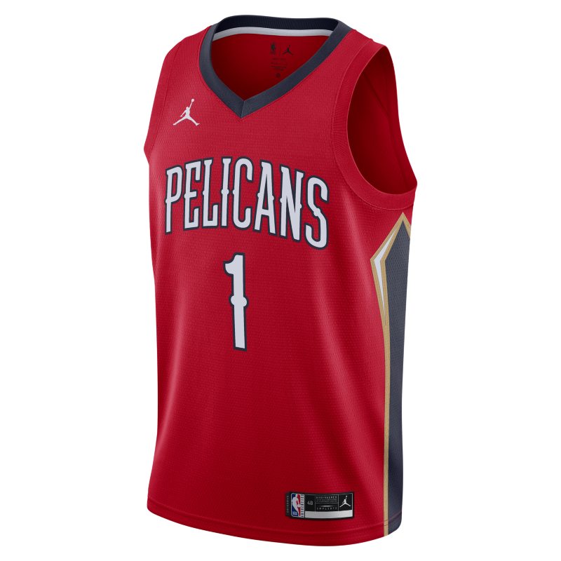 Jersey Nike New Orleans Pelicans Statement Edition 2020 Jordan NBA Swingman Jersey Rød | CV9486-660, 0