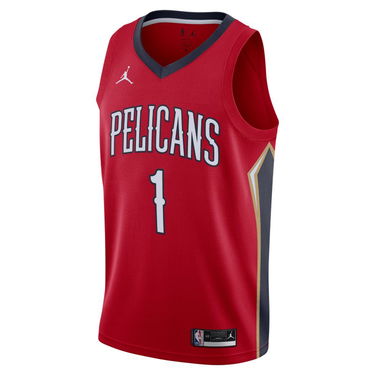 Jersey Nike New Orleans Pelicans Statement Edition 2020 Jordan NBA Swingman Jersey Rød | CV9486-660, 0
