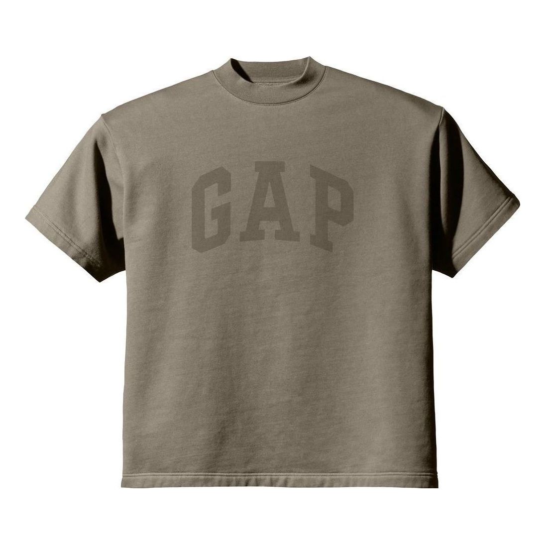 T-shirt GAP Yeezy Gap Engineered by Balenciaga Padded Heavy Fleece T-Shirt Brun | 719624TMVQ5, 0