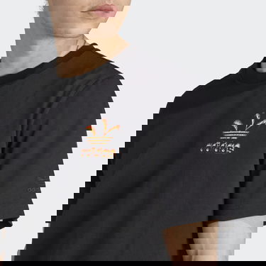 T-shirt adidas Originals Graphics Fire Trefoil Tee Sort | IL5199, 6