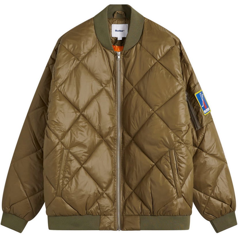 Bomberjakke Butter Goods Temperature Bomber Jacket Army Large Grøn | BG243603-ARM