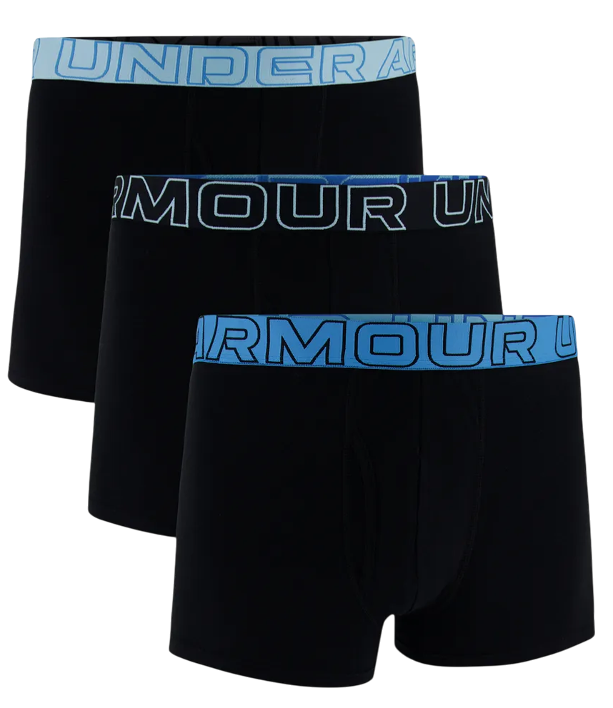 Boksere Under Armour Under Armour Performance Cotton Boxer Briefs 3-Pack Sort | 1383891-003, 0