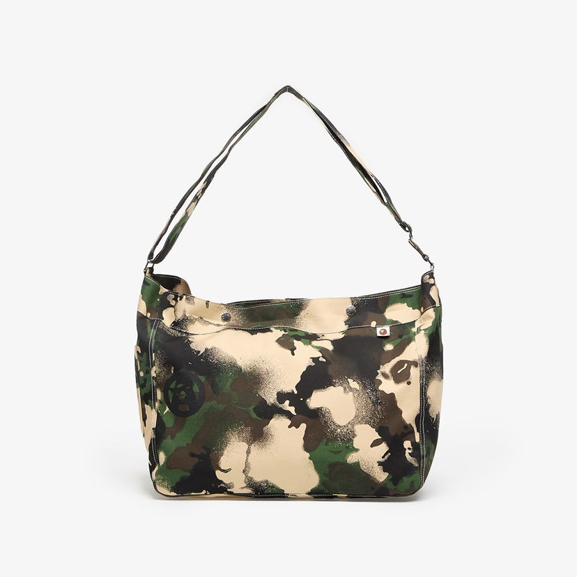 Skuldertaske BAPE A BATHING APE Map Camo Shoulder Bag Flerfarvet | 001BAL301021MGRN