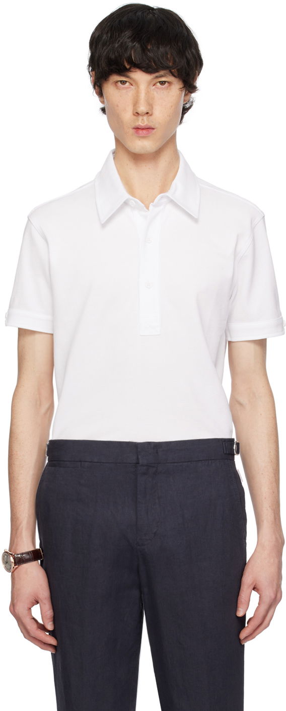 Polo skjorte Orlebar Brown Sebastian Polo Hvid | 275831