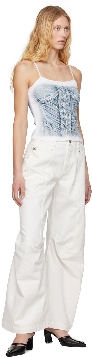 Cargo bukser Feng Chen Wang Feng Chen Wang Cargo Jeans Hvid | FWS19TR03, 3
