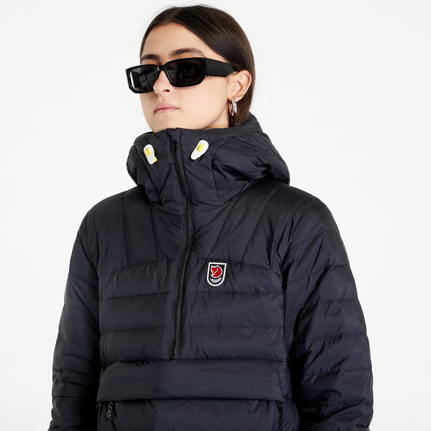 Puffer jakke FJÄLLRÄVEN Expedition Pack Down Anorak W Sort | F86376-550, 0