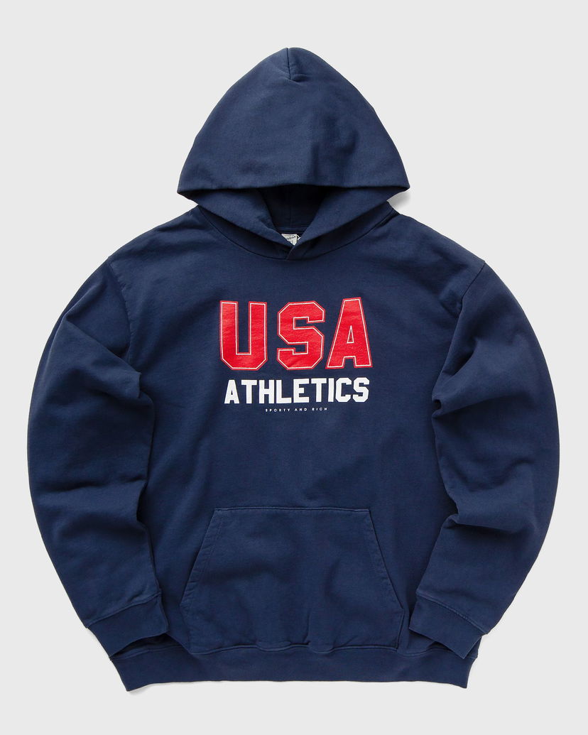 Sweatshirt Sporty & Rich USA Athletics Hoodie Mørkeblå | ST070503649BL32