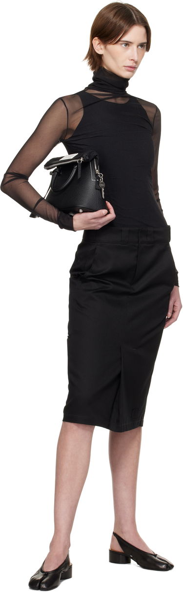 Sweater Maison Margiela Maison Margiela High-Neck Long Sleeve Bodysuit Sort | S51NA0105 M20088, 4