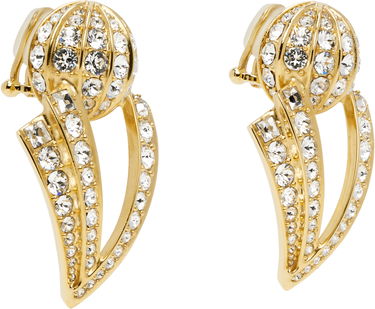 Øreringe Valentino Valentino Garavani Gold-Tone Crystal Clip-On Earrings Gul | 6W0J0Y95YCW, 1