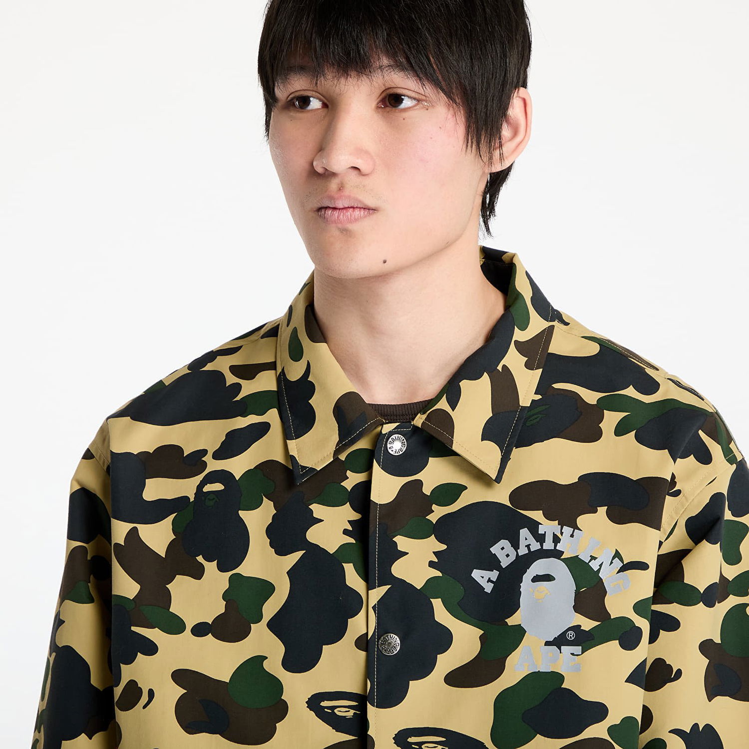 Vindjakke BAPE A BATHING APE Gore-Tex Wind Stopper 1St Camo Relaxed Coach Jacket Gul | 001LJK701005M YEL, 1
