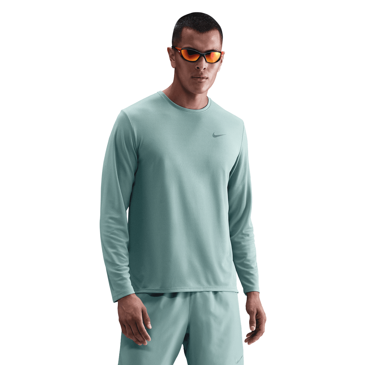 T-shirt Nike Miler Long-Sleeve Running Top Turkis | FB7070-017, 0