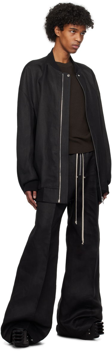 Bomberjakke Rick Owens Rick Owens Hollywood Jumbo Flight Bomber Jacket Sort | RU01E5793 TWL, 3