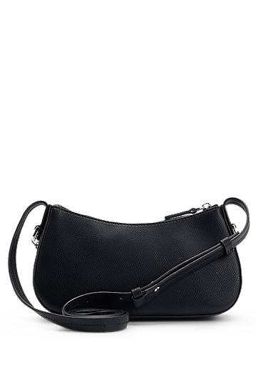 Håndtaske BOSS HUGO Faux-Leather Crossbody Bag with Removable Clutch Sort | 50536079, 1