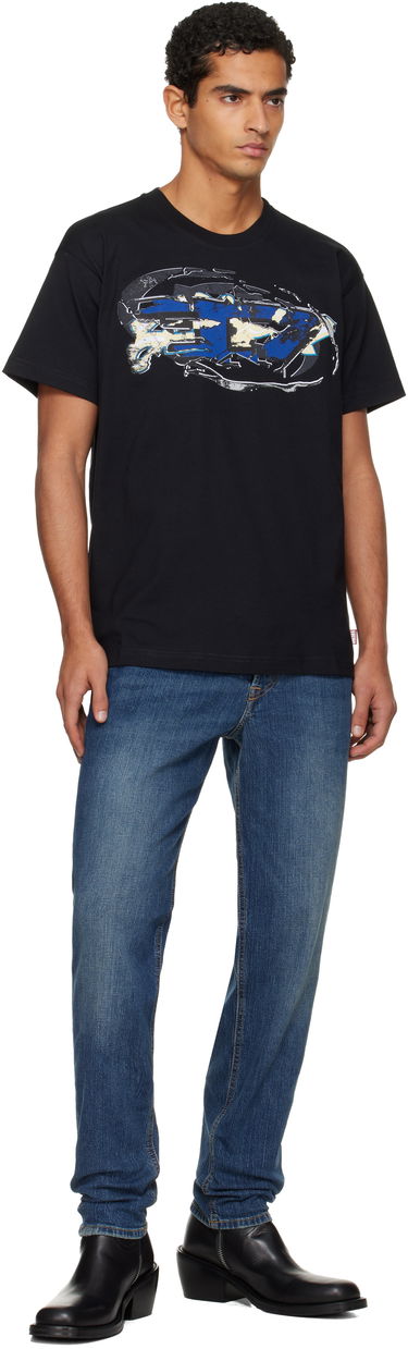 T-shirt Diesel Graphic Print T-shirt Sort | A19571-0PLAT-9XX, 3
