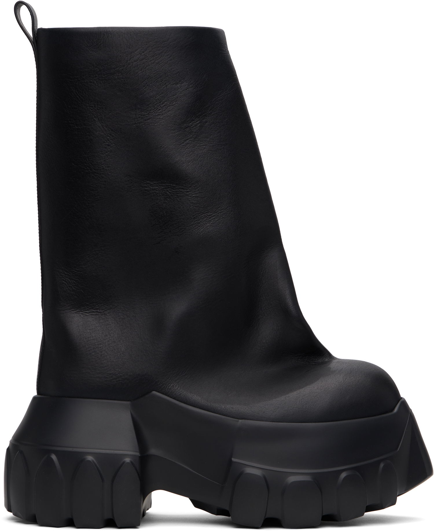 Sneakers og sko Rick Owens Rick Owens Hollywood Flared Mega Tractor Boots Sort | RR01E5864 LCH, 0