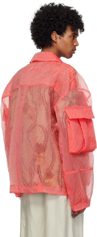 Jakke Dries Van Noten Dries Van Noten Crinkled Pocket Jacket Orange | 251-020529-1277, 2