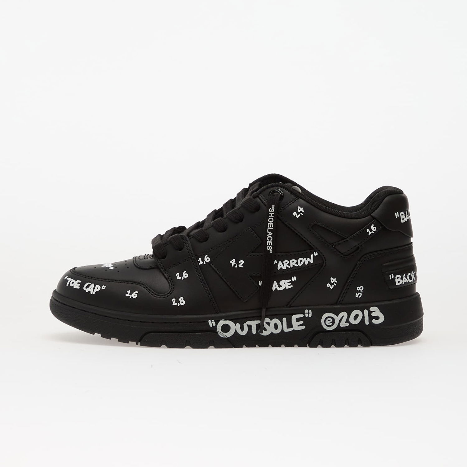 Sneakers og sko Off-White Off-White Out Of Office Graffiti Sort | OMIA189F25LEA0071001, 0