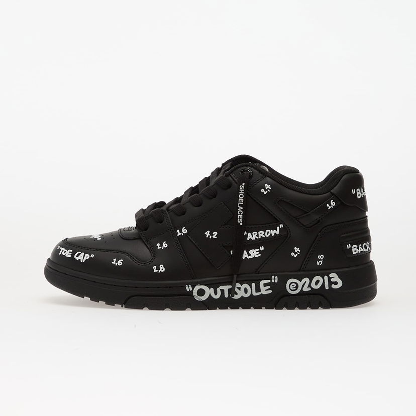 Sneakers og sko Off-White Off-White Out Of Office Graffiti Sort | OMIA189F25LEA0071001