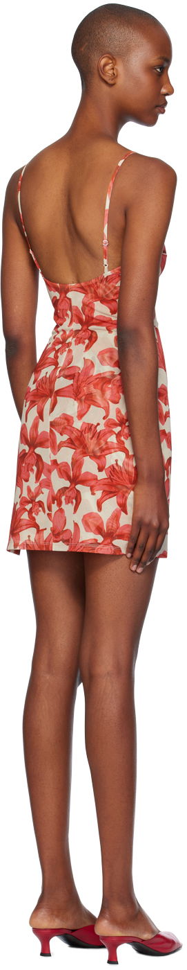Kjole Miaou Miaou Anya Floral Print Mini Dress Rød | 5026PM1OAL, 2