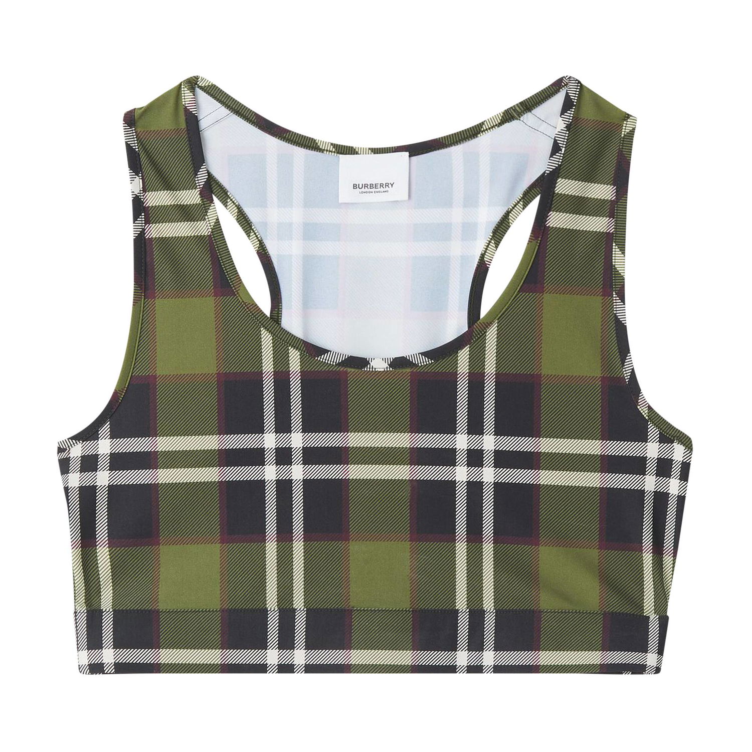 Crop top Burberry Vintage Check Crop Top Grøn | 8055846, 1