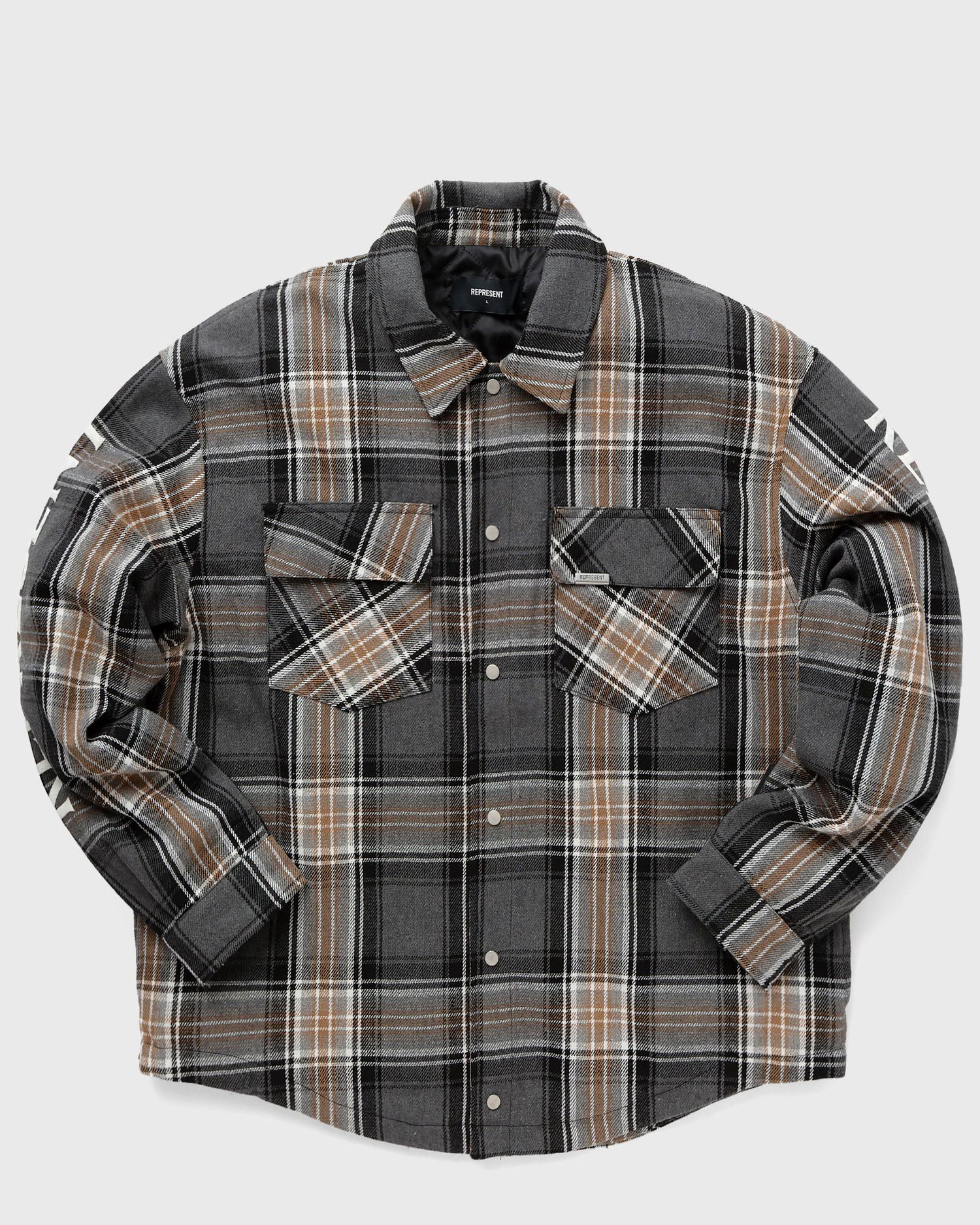 Skjorte Represent Clo Represent QUILTED FLANNEL SHIRT Beige | ML2004-402, 0