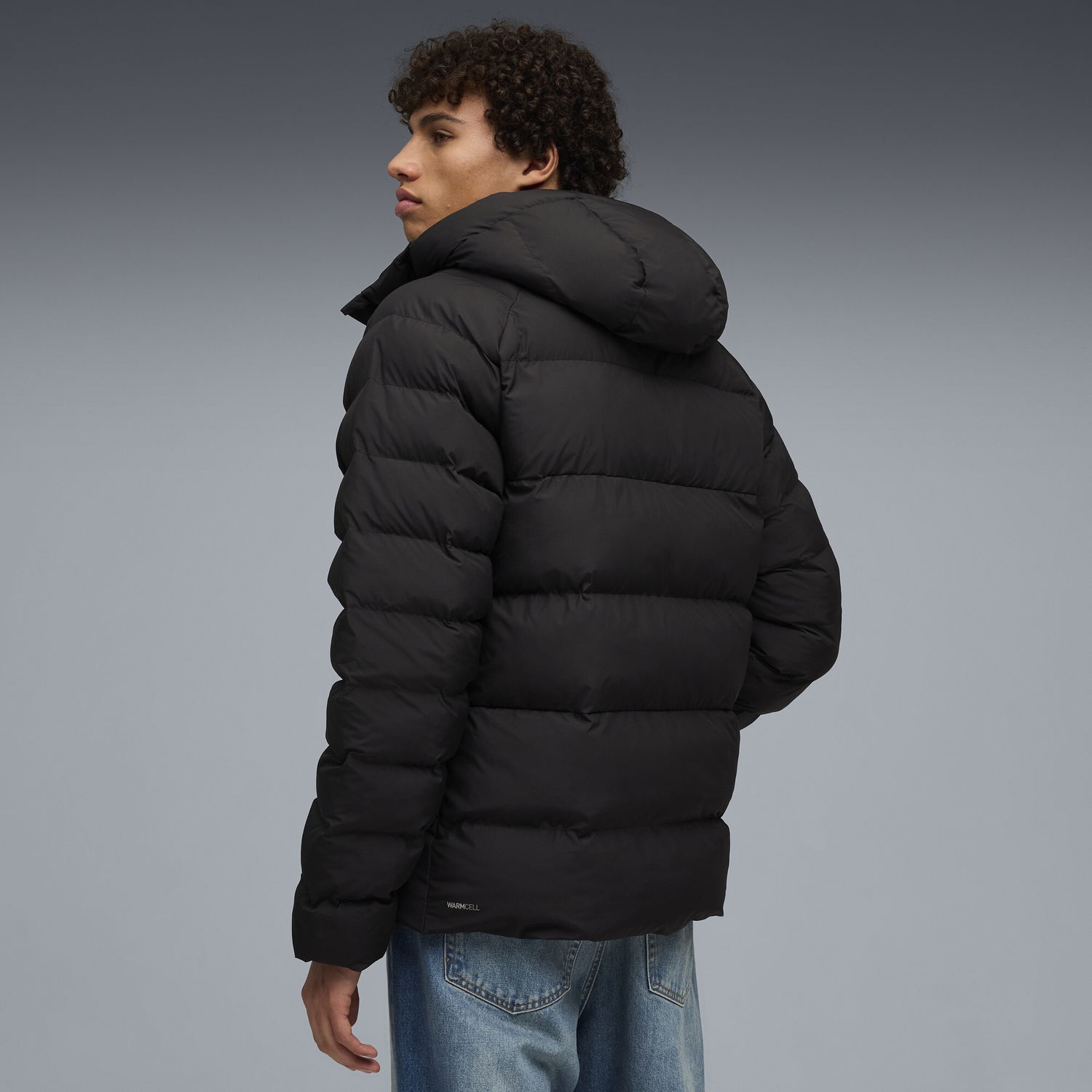 Puffer jakke Puma Hooded Puffer Jacket Sort | 688367_01, 1