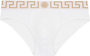 Boksere Versace Three-Pack Briefs With Greca Border Grå | AU10327_1A10011, 3