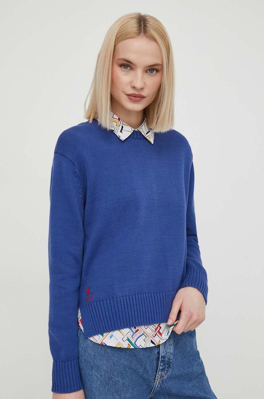 Sweater Polo by Ralph Lauren Lightweight Cotton Crewneck Sweater by Polo Ralph Lauren Blå | 211898583, 0