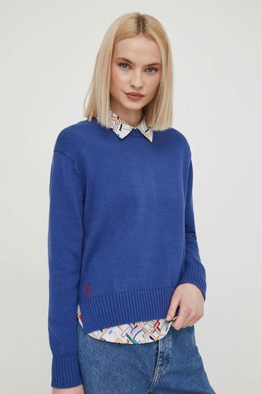 Sweater Polo by Ralph Lauren Lightweight Cotton Crewneck Sweater by Polo Ralph Lauren Blå | 211898583, 0