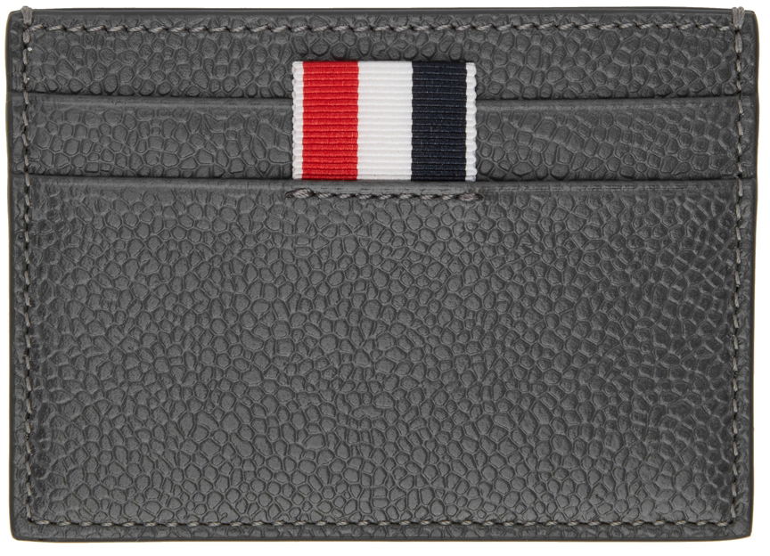 Tegnebog Thom Browne Thom Browne Monogram Card Holder Grå | MAW253A-07557, 0