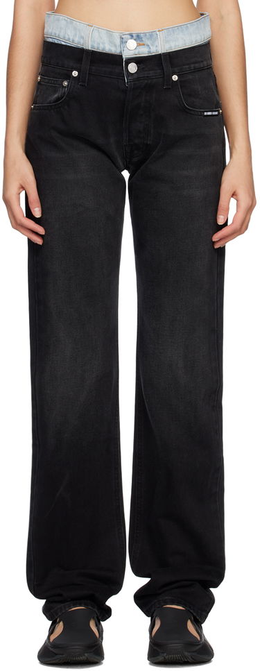 Jeans VETEMENTS VTMNTS Double Waist Jeans Sort | VL16PA400B, 0