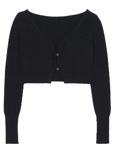 Sweater Jacquemus Le Cardigan Alzou Sort | 213KN203 2360 990