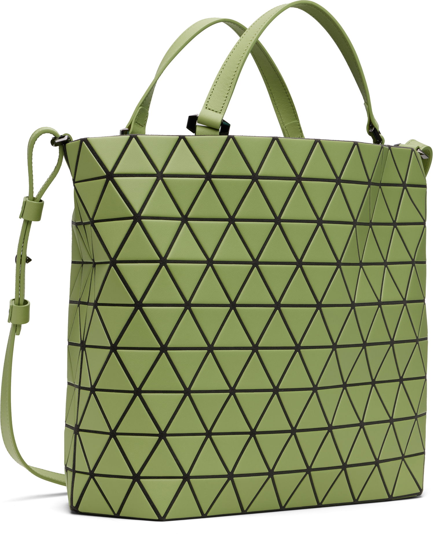 Mulepose BAO BAO ISSEY MIYAKE BAO BAO Crystal Matte Geometric Tote Bag Grøn | BB58AG311, 1