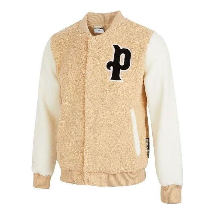 Bomberjakke Puma Sherpa Baseball Jacket Beige | 536182-20, 0